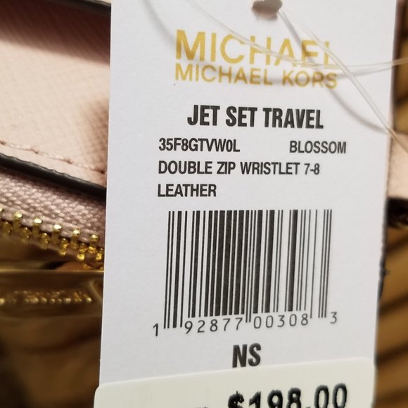 Michael Kors Jet Set Travel Wristlet Blossom New - Picture 9 of 9